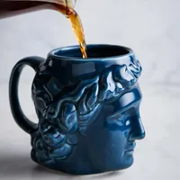 マグスクリエイティブ3Dダビデスタイルの彫刻セラミックマグコーヒーティーミルク飲料オフィスのハンドル付きカップ