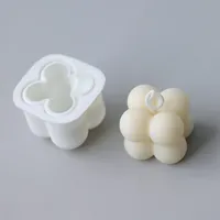 DIY 촛불 금형 왁스 플라스틱 금형 아로마 테라피 석고 3D 실리콘 수제 비누 금형