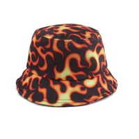 بنما النار سحابة التنين طباعة صياد قبعة الأزياء المتناثرة دلو القبعات للرجال النساء الحماية من الشمس الهيب هوب