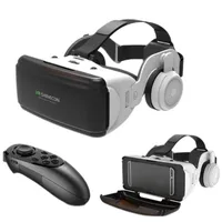 VR Virtual Reality 3D Glasses Box Stereo VR Google Cardboard Headset Helmet for Smartphone Bluetooth Rocker
