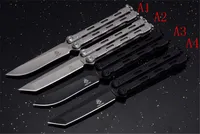 Dobra cena! JL-03AB Tactical Free-Swing Nóż 420 Blade Cast Steel Heed Hollow Out Out Out Out, Kieszonkowy Camping Combat Noże BM42 Noże