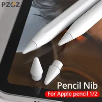 4Pcs For Apple Pencil Replace Nib Tip Spare Replacement For Apple Pencil 2 1st iPad Pro Stylus Touchscreen Tablet Pen Tip