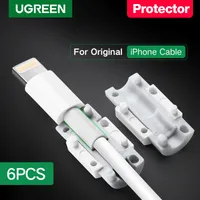 حامي الكابلات لشاحن iPhone حماية كابل USB سلك التوقف دباغة كابل USB كابل حامي اي فون