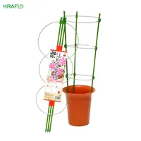 3-Ring Mini-Plant Support Flower Pot Pot Arbours Plant Arrampicata Telaio Kraflo Anelli Supporto