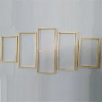 5 Panel Holzrahmen Set für Leinwand Ölgemälde Werkzeug Benutzerdefinierte DIY Innere Holzwandkunst 211222