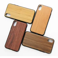 PC TPU Custodia per cellulare in legno per incisione personalizzata per iPhone 6 6S 7 7Plus 8 Plus X XS 11 12 Mini Pro Max Cover Nature Intagliato Casi di bambù in legno intagliato per Samsung S10e