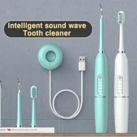 Drahtlose elektrische Zahnbürste Induktionsbeläge Dental Scaler Ultraschallautomatische Berührung Wasserdichte Zahnbürsten Dental-Scaler 2-in-1 DHL