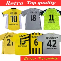 Retro Soccer Jerseys Rosicky Bobic Dortmund Lewandowski Koller 99 01 00 02 03 Classic 96 97 Borussia 94 95 12 13 Reus Football Shirts