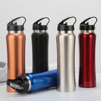 Stainless Steel Water Bottle Carabiner Buckle Vacuum Kettle Outdoor Travel Insulated Cooler Drinking Mug Cup WLL575