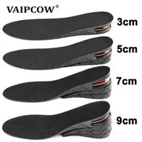 3-9cm Invisible Height Increase Insole Cushion Height Lift Adjustable Cut Shoe Heel Insert Taller Support Absorbant Foot Pad 211101