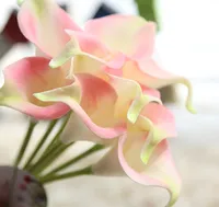 Artificial PU Mini Bridal Flower Calla Bouquet Flowers Decoration Wedding Decorative 12 Colors Option