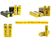 Listman IMR 20700 21700 3400mAh 3800mAhバッテリー40A 60A 3.7Vの高排水路のオリジナルの510スレッドボックスのモッズの充電可能