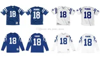 Jersey de football cousu 18 Peyton Manning 1998 Mitchell Ness Rugby Rugby Jerseys Hommes Femmes Youth S-6XL