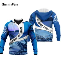 Erkek Hoodies Tişörtü Erkek 3D Tam Baskılı Balıkçılık Lover Unisex Rahat Kazak Harajuku Kazak Kadın Eşofman Ceket Dış Giyim Jacke