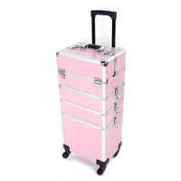 In 1 Aluminiumkosmetik -Make -up -Koffer Large Tattoo Box Pink Hair Dye 180821217 Beutel