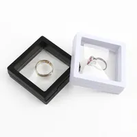 Jewelry Ring Pendant Display Stand Suspended Floating Display Case Jewellery Coins Gems Artefacts Stand Holder Box For Women 94 Q2