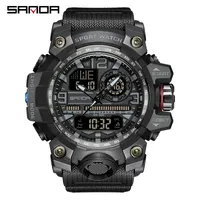 Смотреть мужские G стиль водонепроницаемый спортивные часы S-Shock мужские аналоговые кварцевые цифровые часы