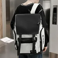 Рюкзак школьные сумки для старших студентов, холст плеча крупных корейских мальчиков и красивых девушек