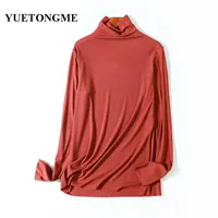 Blusas das mulheres camiseta Yuetongme 2021 primavera blusa de outono mulheres manga comprida camisa casual tops elegante escritório senhoras blusa mujer btl181