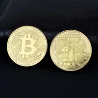 Bitcoin moneta arti e mestieri in metallo biasidito in metallo bit con moneta commemorativa testa di medaglia di medaglia regalo
