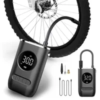 自動二輪車の自転車タイヤのインフレータの携帯用無線電気220211のためのLEDランプが付いている車の空気圧縮機の膨脹可能なポンプ