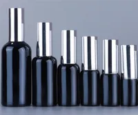 Refillable Black Perfume Container Portable Spray Bottle 5ml 10ml 15ml 20 ml 30 ml 50 ml 100 ml