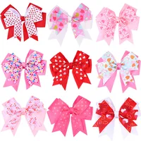 Fashion Ribbon Bow Hairpin Clips Girls Bowknot Headwear Kids Hair Boutique Bows for Lover 'Day Baby Hair Barntillbehör