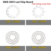 Lichte kralen SMD2835 LED -chip PCB 12W 18W 24W 36W Ronde plafond Vervang buis retrofit aluminium lampplaat voor
