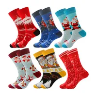 Erkek Çorap Komik Yaratıcı Moda Tasarımcısı Noel Baba Mektup Jakarlı Noel Mürettebat Yetişkinler Unisex