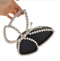 다이아몬드 다이아몬드와 패션 디자인 나비 클러치 다이아몬드 저녁 가방 클러치 작은 2021 가을 / 겨울 여성 가방