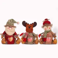 Jul äpple väskor jul-dekoration presentförpackning och förpackning Santa Claus snögubbe älg renar godis äpple-lådor