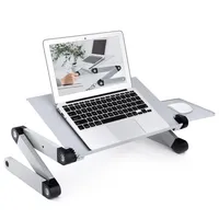 ABD Hisse Senedi Ayarlanabilir Yükseklik Laptop Masası Yatak için Standı Taşınabilir Tur Katlanabilir Masa İş İstasyonu Dizüstü Riserergonomik Bilgisayar Tepsisi Okuma Tutucu Ayakta A19