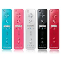 Controladores de juego Joysticks para Wii Remote Gamepad Motion Botter-in Forream-in Wireless Controller con caja de silicona U Consola