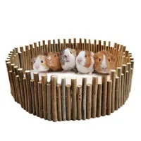 Küçük Hayvan Malzemeleri Taşınabilir Hamster Playpen Ahşap Uzun 15.75in Pet Çit Chinchilla Kafesi için