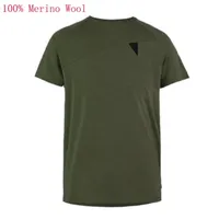 Männer Merino Wolle T-shirt Basisschicht Wolle Tech TEE Männer 100% Merinowolle Männer Outdoor Hemd Outdoor Hemd Dicking Atmungsaktive Anti-Geruchsgröße S-XXL 210317