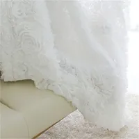 Корейская принцесса стиль белая розовая окна занавески для гостиной девушки постельное белье Drapes Cotinas Para Sala декоративный 327 R2