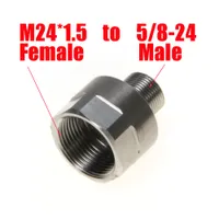M24X1.5 Filtro del carburante per filo in acciaio inossidabile maschio da femmina a 5/8-24 M24 SS per Napa 4003 WIX 24003 M24X1.5 Convertitore a vite della trappola solvente