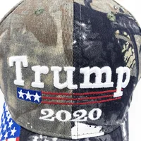 Fashion- Trump Hat EE.UU. Flag Baseball Gorra Mantenga América Great 2020 Sombrero 3D Bordado Star letra Camo Ajustable Snapback FFA1850