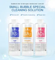AS1 SA2 AO3 AQUA Rozwiązanie Peeling 400ml Hydra Dermabrazy Twarz Czyste Oczyszczanie twarzy Czarny Eksport Płynny Salon kosmetyczny