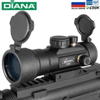 DIANA 3x42 verde punto rojo vista al alcance 2x40 rojo punto 3x44 óptica táctica riflescope ajuste 11/20 mm Rail 1x40 rifle vista para la caza