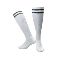 Sportstrumpor Outdoor Man Compression Strumpor Tube Knee Striped Over High Sock Hockey Soft Ben Support Stretch Andas Socks4