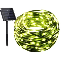 Sznurki Thersdar 100m 1000 LED Zielony Kabel PVC Słoneczny String Light Boże Narodzenie Bajki Garland Outdoor Garden Wakacje Lampy Party