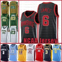 Ohio State Buckeyes 6 LeBron 23 James NCAA Davidson Wildcats College Stephen 30 Curry University Marquette Golden Eagles Dwyane 3 Wade Basketball Jersey