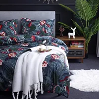 Designer Comforter Bedding Sets King Duvet Cover Luxury Modern Pillowcase Bed Set Vuxen Animal Egyptisk Bomull Par Beding