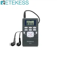 RETEKESS PR13 Radio Receiver FM Stereo Portable DSP Mini Digital Clock For Church Meeting Museum Tour Guiding 210625