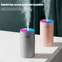 Econic Air Luftfuktare Freshener Oil Diffuser Timing USB Mini 270ml Ultraljud Romantisk Ljus Mist Maker Purifier Aromaterapi för hembil