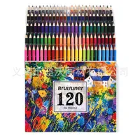 Эскизы живописи нефтяных карандаш художник профессиональные цветные карандаши набор Brutfuner 48/72/120/160 Цвета краска краска карандашные поставки 658 S2