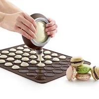 30/48 buche in silicone in silicone pastiglie forno forno macaron non-stick mat pan pasticceria torta pad cuocere strumenti