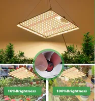 1200W 1000W Pro Grow Lights LED Light Indoor Phyto Lamp Samsung Quantum Lamp LM2835 + 660nm + Dimmer QB288 Volledige spectrum Panel Tent Bloei