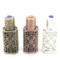 3ML Brons stijl Arabisch parfumflessen Arabische glazen flescontainer met ambachtelijke decoratie